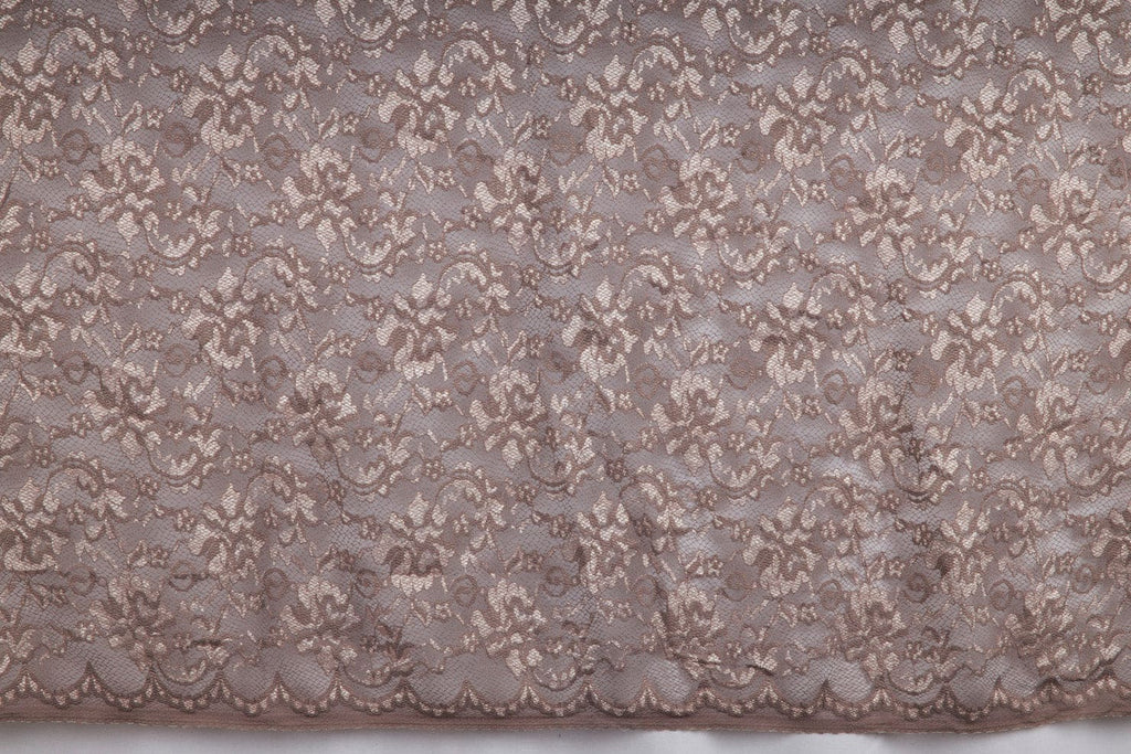 MAUVE COMBO | 24383 - FLOTUS FLOWER LACE - Zelouf Fabric