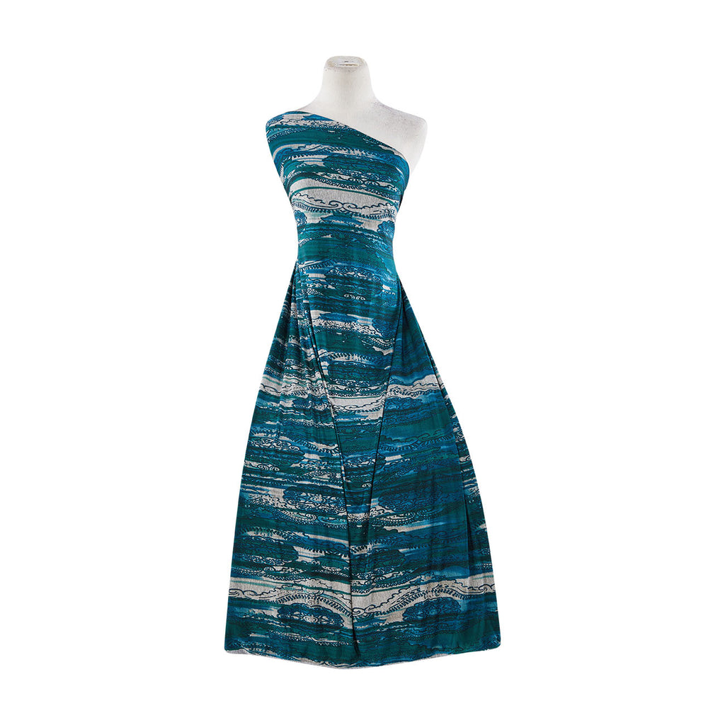 740 DRAGONF/PEA | 11404-1243 - SUJI KNIT PRINT - Zelouf Fabrics
