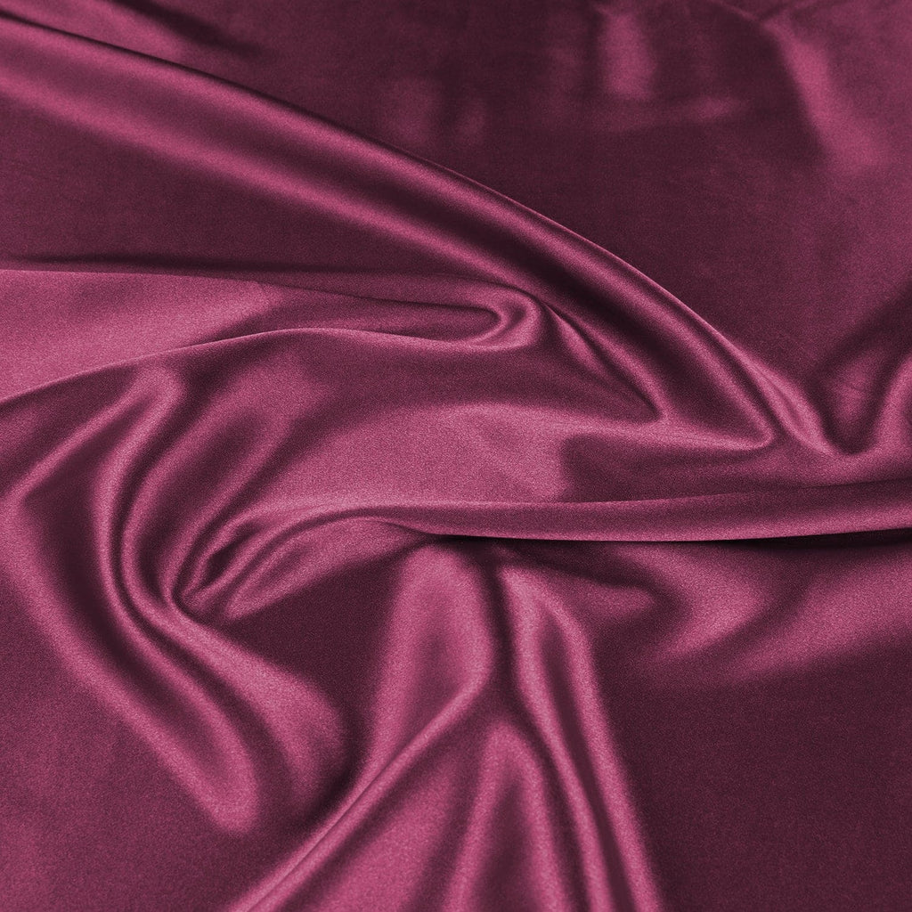 ANNABELLE STRETCH SATIN | 1173 PURE PLUM - Zelouf Fabrics