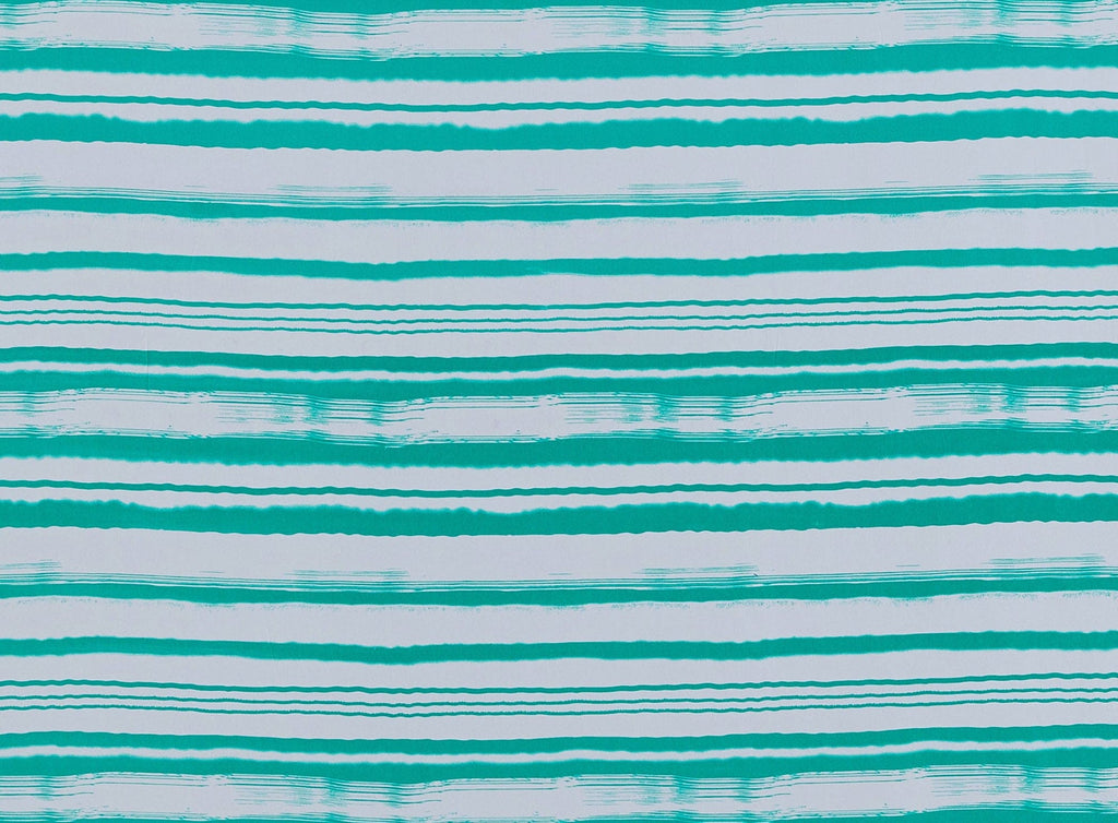 171 WHT/JADE | 11755-3269 - NON STRETCH POLYESTER CHALLIS PRINT - Zelouf Fabrics