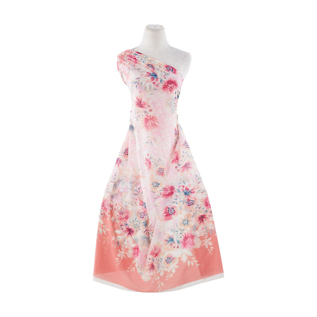 831 CORAL/FUSH | 11990-4522 - SILKY TOUCH CHIFFON PRINT - Zelouf Fabrics
