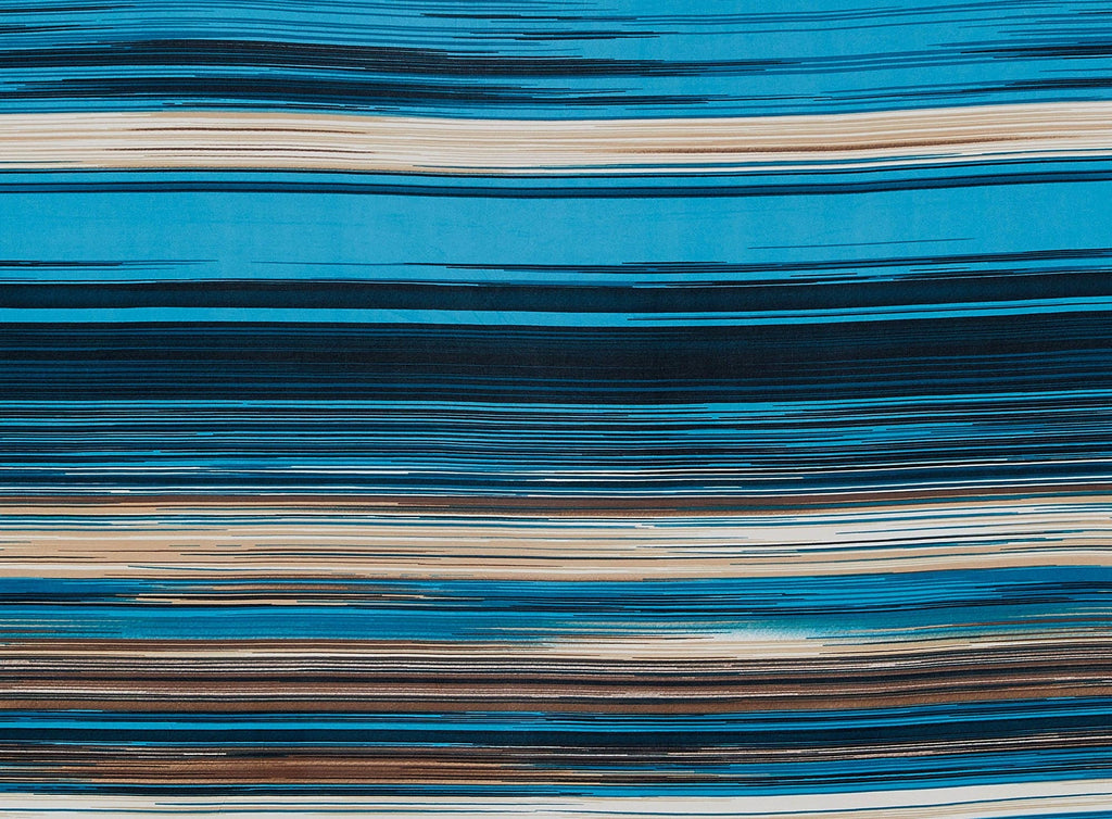 492 TEAL/BLK | 11999-1181 - PRINT ON ITY - Zelouf Fabrics