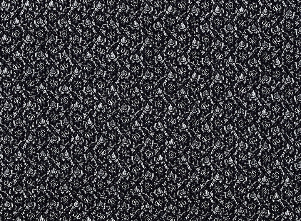 999 BLACK | 12019-4615 - COTTON NYLON LACE - Zelouf Fabrics
