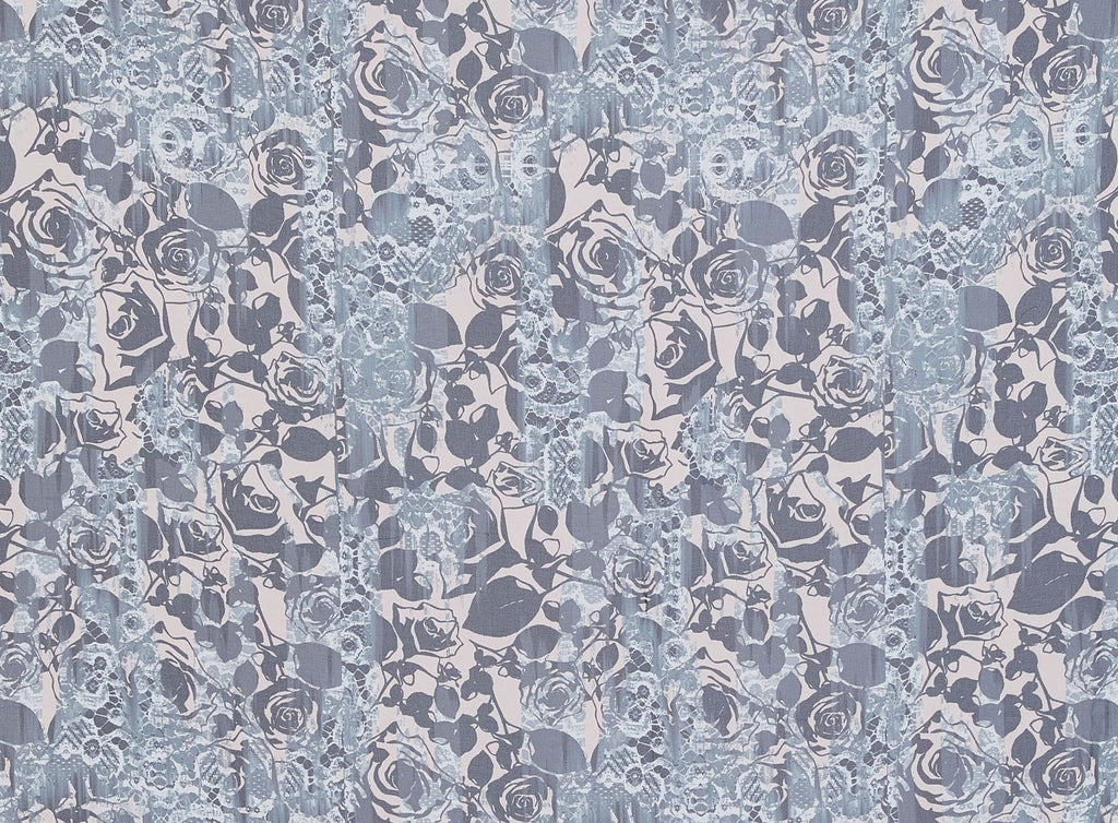 890 PEACH/BLK | 12044-4522 - SILKY TOUCH CHIFFON PRINT - Zelouf Fabrics