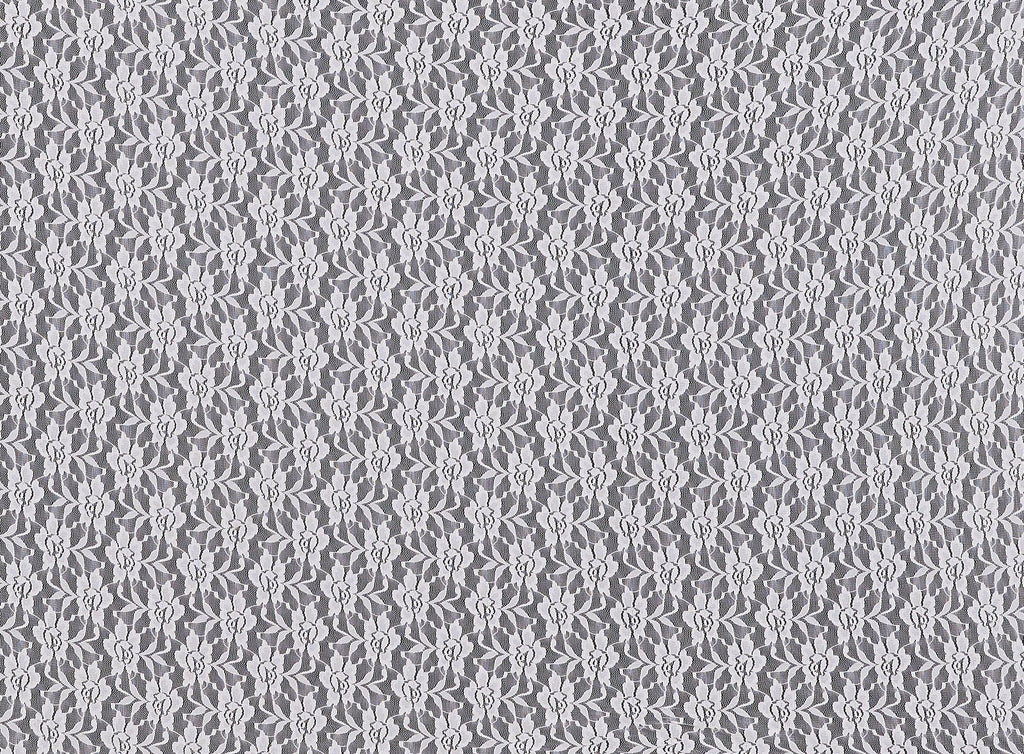 111 OWHT | 12066-3224 - NYLON SPANDEX LACE PRINT - Zelouf Fabrics