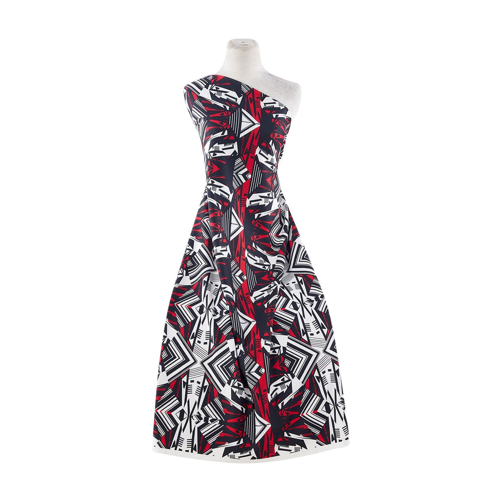 BOWIE SCUBA PRINT  | 12070-5656 139 WHT/R.RED - Zelouf Fabrics