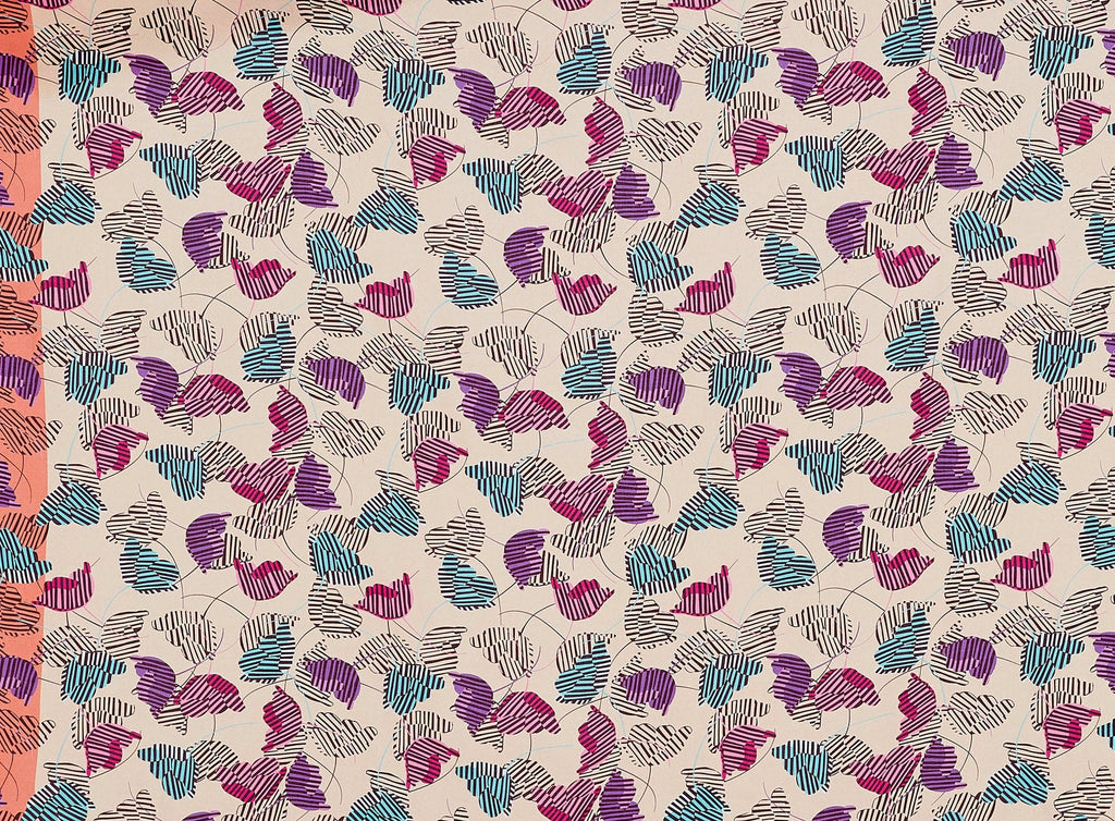 CHALLIS DOUBLE BORDER PRINT  | 12099-8901  - Zelouf Fabrics