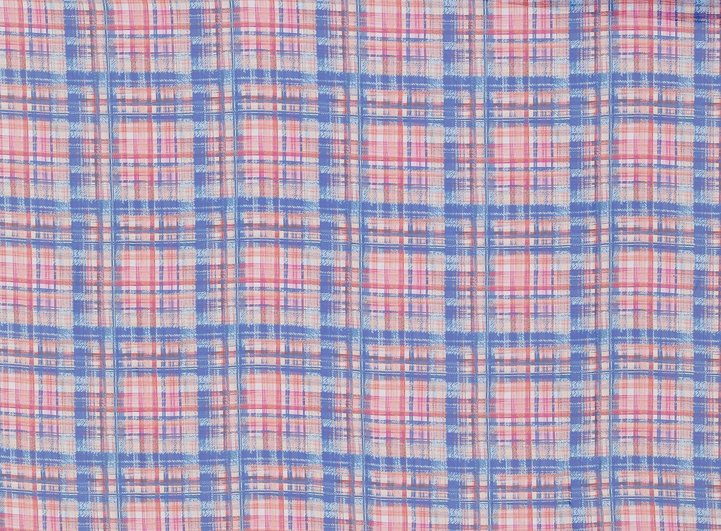 843 ORANGE/BLUE | 12129-3333 - CHINESE HIGH MULTI CHIFFON PRINT - Zelouf Fabrics