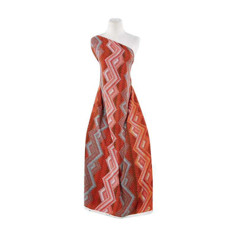 PEACH GEORGETTE PRINT  | 12154-4644