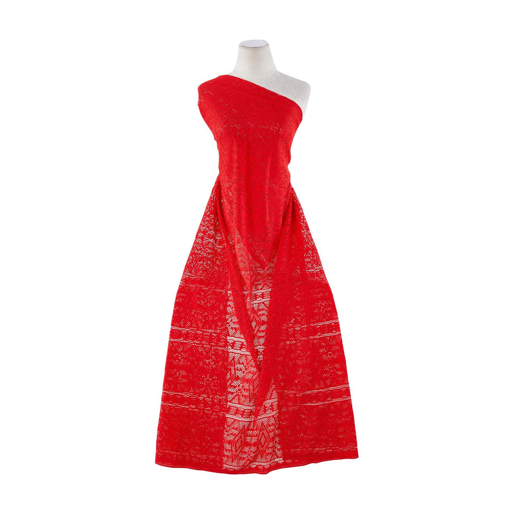 CROCHET PRINT  | 12296-4556 338 FIESTA RED - Zelouf Fabrics