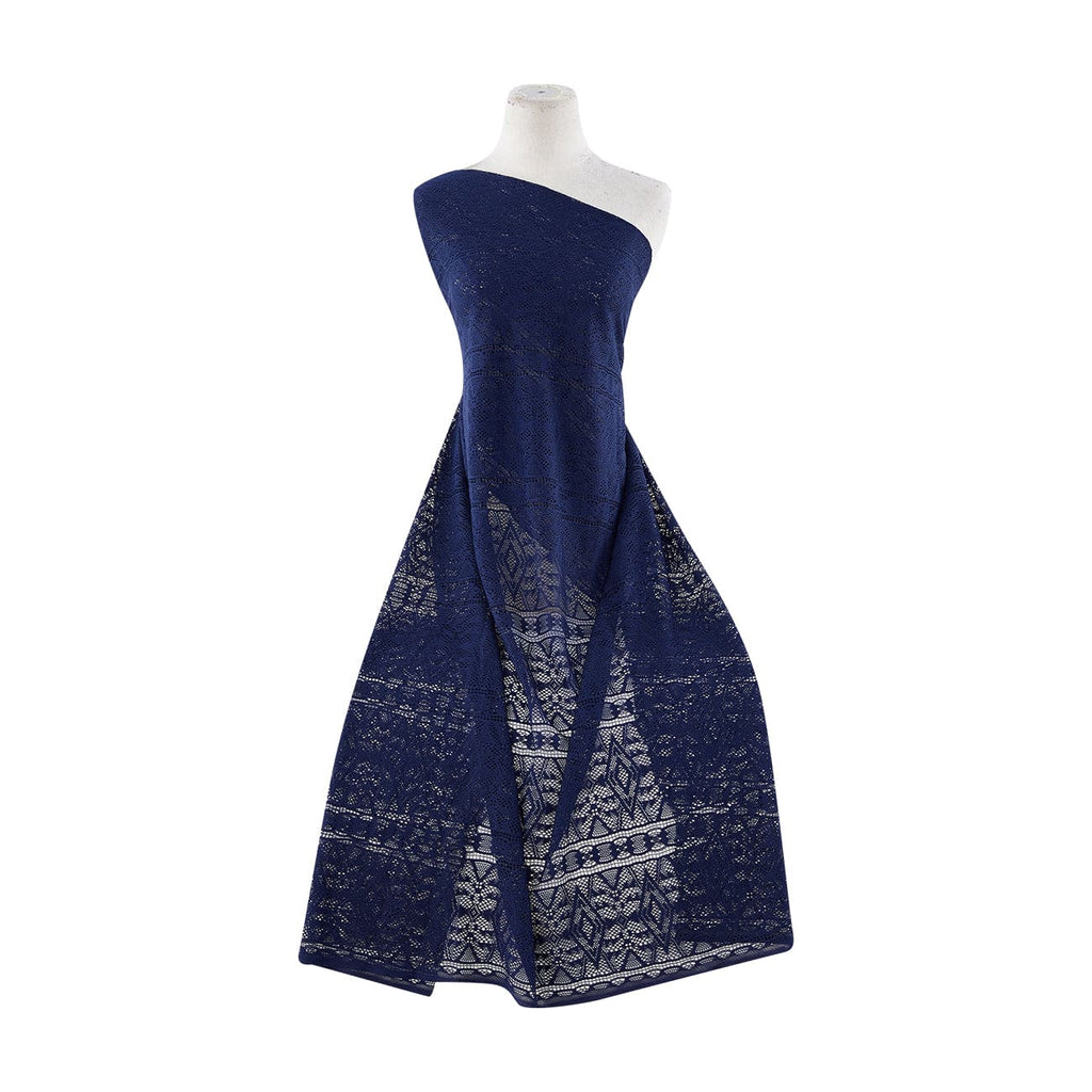 CROCHET PRINT  | 12296-4556 449 BALI BLUE - Zelouf Fabrics