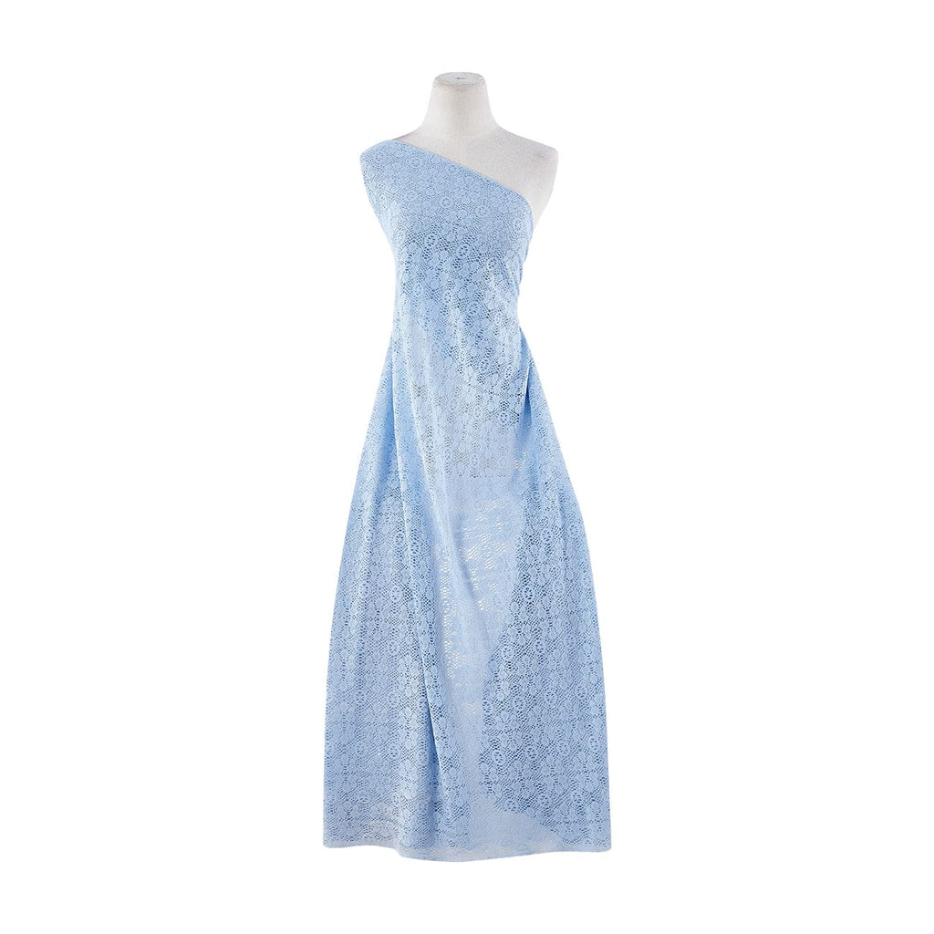 CROCHET PRINT  | 12298-4556 411 SOFT BLUE - Zelouf Fabrics