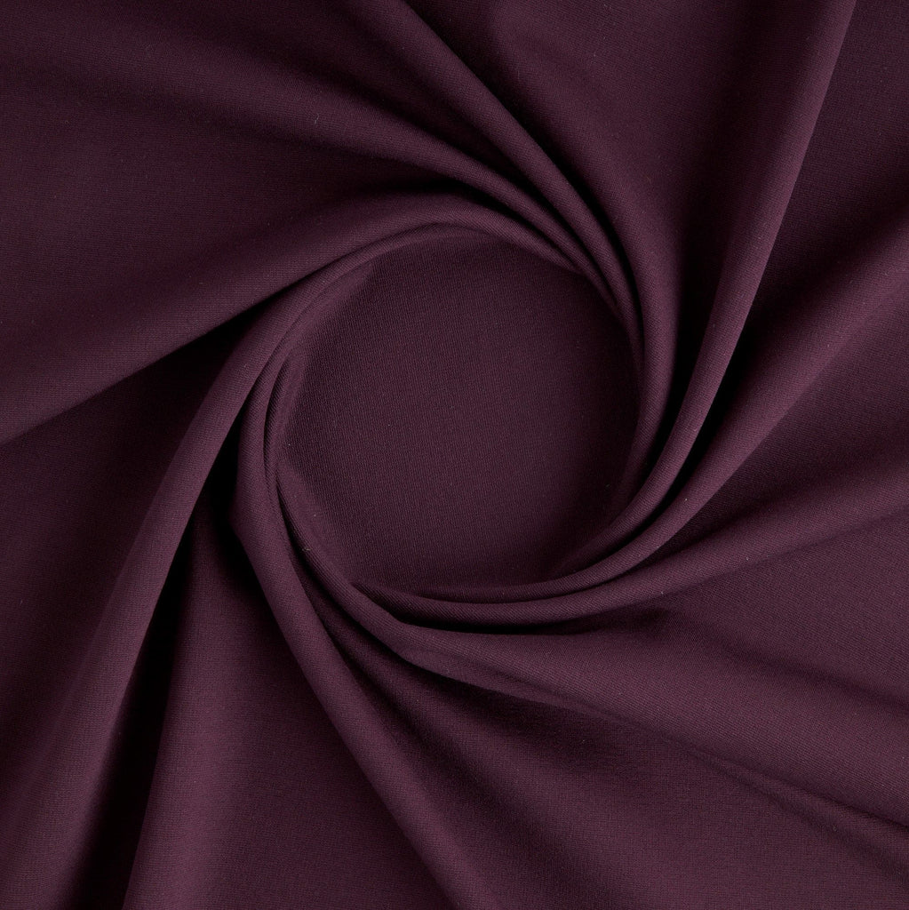 AUBERGINE | 5217 - RAYON NYLON SPAN PONTE - Zelouf Fabrics