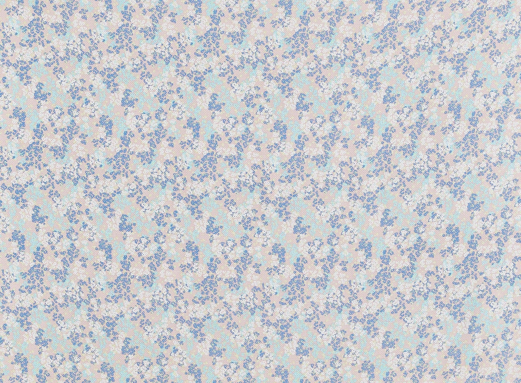 374 PALE PINK/AQUA | 12382-5881 - ZOEY RAYON JACQUARD PRINT - Zelouf Fabrics