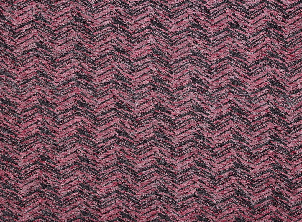 393 SCARLET/BLK | 12529-5177 - TAYLOR HEATHER SWEATER KNIT PRINT - Zelouf Fabrics