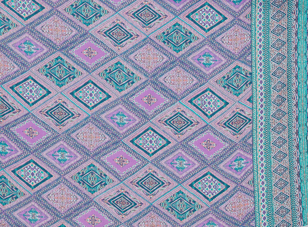 768 MINT/LVNDR | 12544-8901 - RAYON CHALLIS PRINT - Zelouf Fabrics
