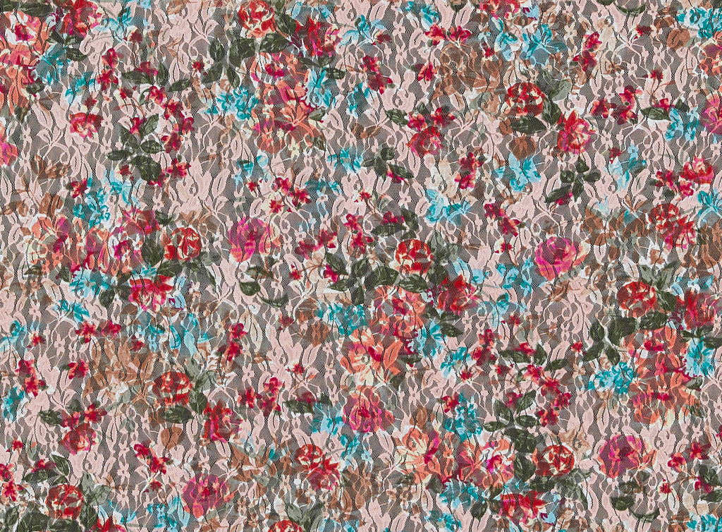 FLORAL LACE PRINT  | 12566-4527  - Zelouf Fabrics