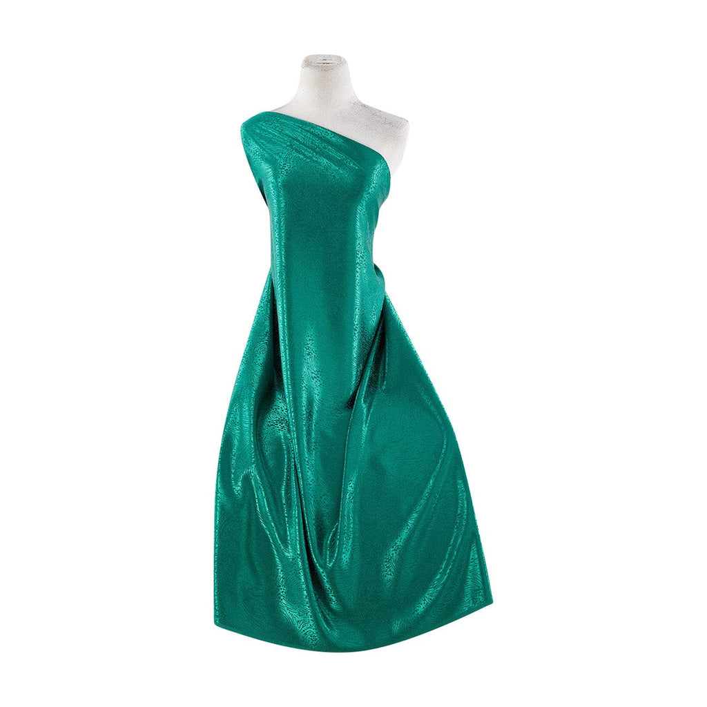 EMERALD | 1262 - HAMMERED JACQUARD SATIN FIREWORK - Zelouf Fabrics