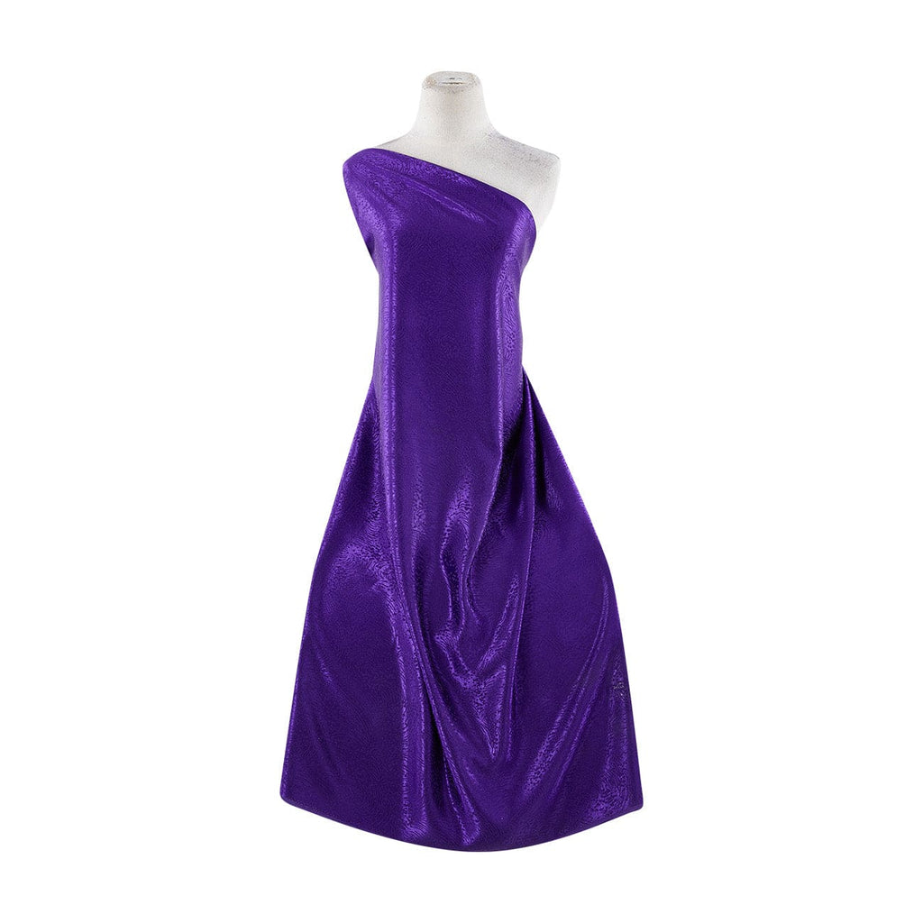 VIOLET | 1262 - HAMMERED JACQUARD SATIN FIREWORK - Zelouf Fabrics