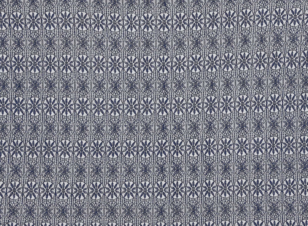 449 NAVY | 12687-3995 - "DARLING" NYLON COTTON LACE - Zelouf Fabrics