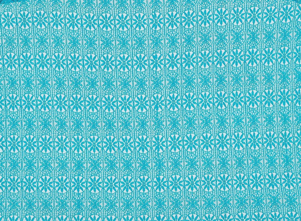 471 TENDER TEAL | 12687-3995 - "DARLING" NYLON COTTON LACE - Zelouf Fabrics