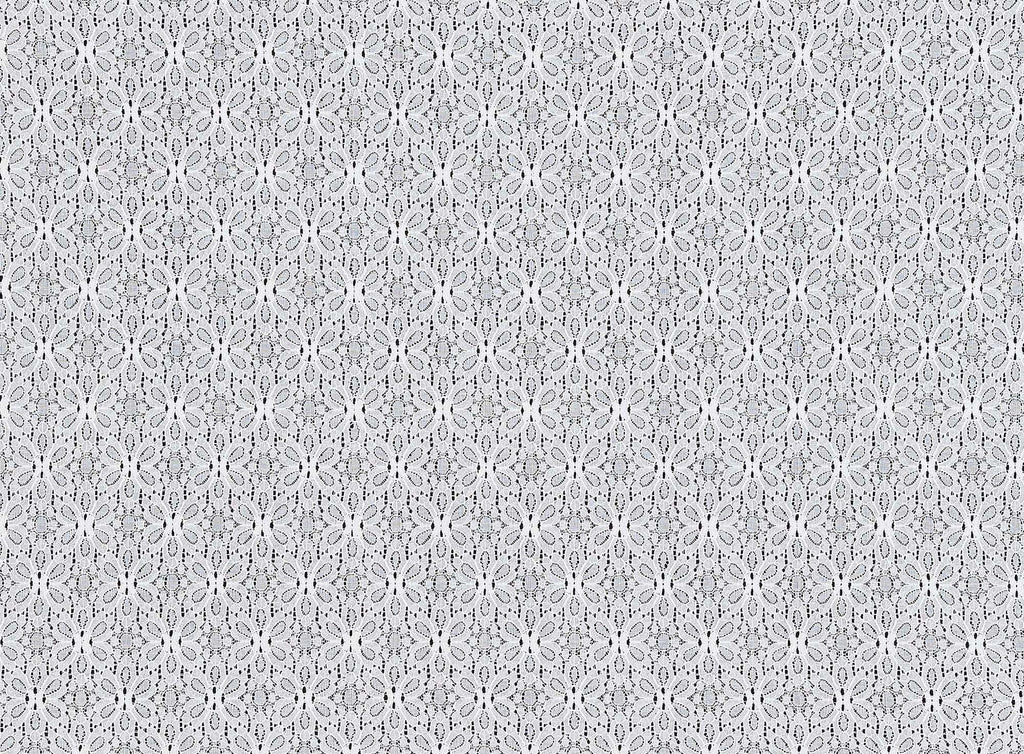 C111 WHITE | 12690-3995 - BLOSSOM LACE PRINT - Zelouf Fabrics