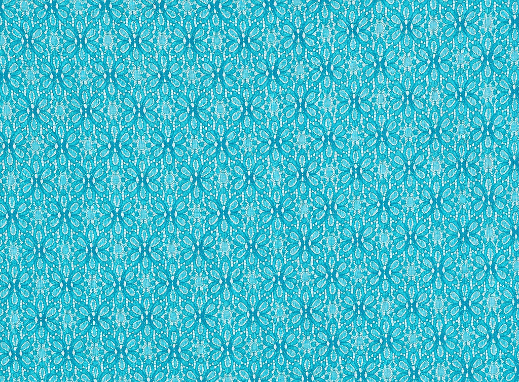 C471 TNDER TEAL | 12690-3995 - BLOSSOM LACE PRINT - Zelouf Fabrics