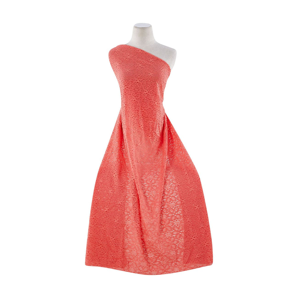 C881 CRSNTCORAL | 12690-3995 - BLOSSOM LACE PRINT - Zelouf Fabrics