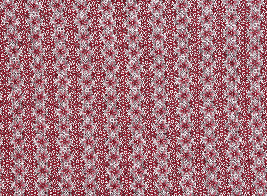 C339 RUBY | 12691-3995 - DREAMER LACE PRINT - Zelouf Fabrics