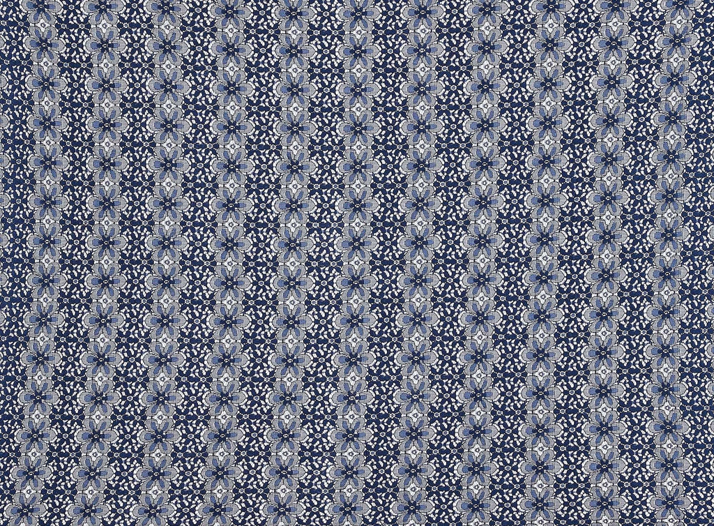 C449 NAVY | 12691-3995 - DREAMER LACE PRINT - Zelouf Fabrics
