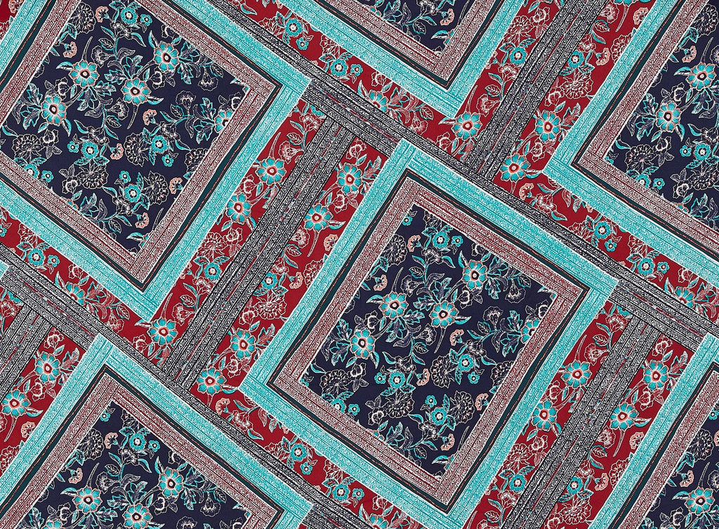 SOPHIE FLORAL ON BELLE CREPE  | 12720-1323  - Zelouf Fabrics