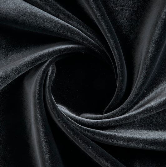 BLACK | 323-5566 - VELVET BONDED SCUBA - Zelouf Fabrics
