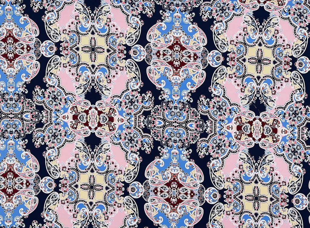PITRA PAISLEY ON MINK BRUSHED SINGLE SPANDEX  | 12836-1084  - Zelouf Fabrics