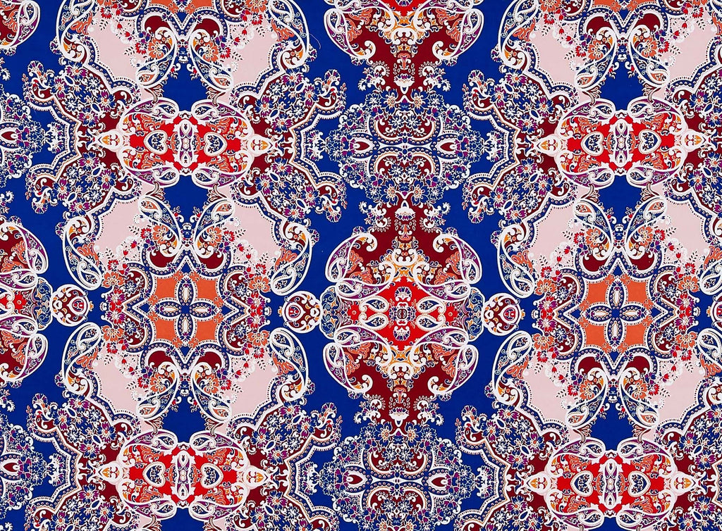 PITRA PAISLEY ON MINK BRUSHED SINGLE SPANDEX  | 12836-1084  - Zelouf Fabrics