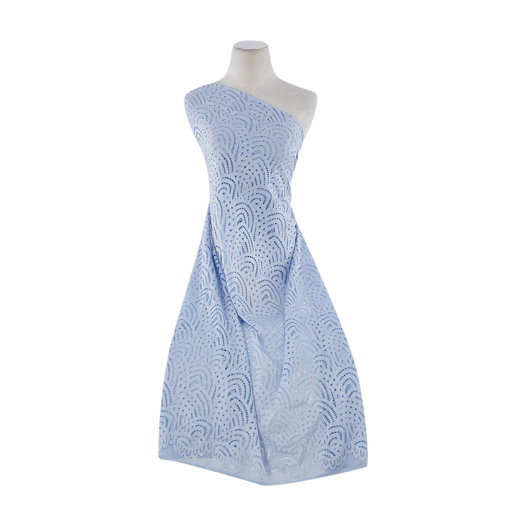 PRUDENCE CORDED LACE  | 12870-3224 404 BLUE DOVE - Zelouf Fabrics