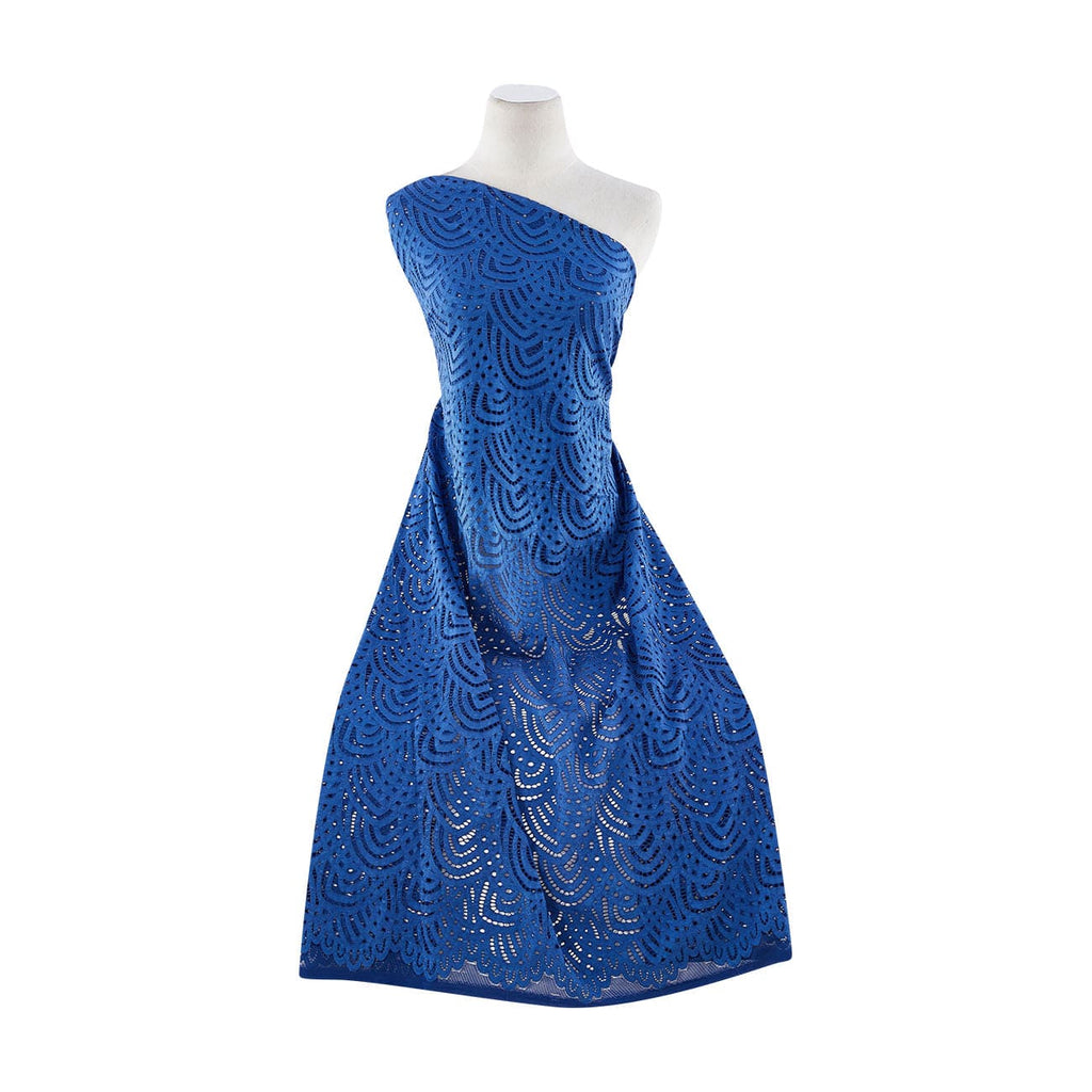 PRUDENCE CORDED LACE  | 12870-3224 444 COBALT - Zelouf Fabrics