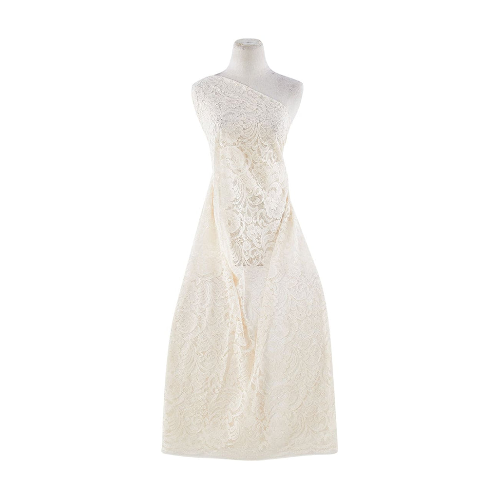 211 IVORY | 12873-3222 - "DARCY" FLORAL LACE - Zelouf Fabrics