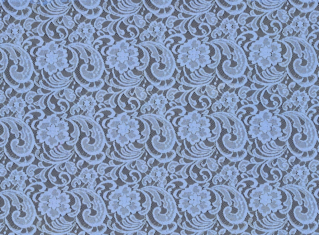 461 BLUEBIRD | 12873-3222 - "DARCY" FLORAL LACE - Zelouf Fabrics