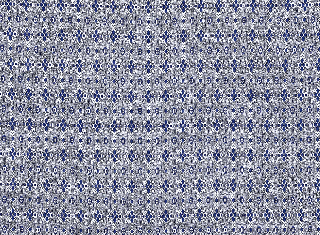 449 DEEP BLUE | 12874-3222 - "LYDIA" DOILY LACE - Zelouf Fabrics