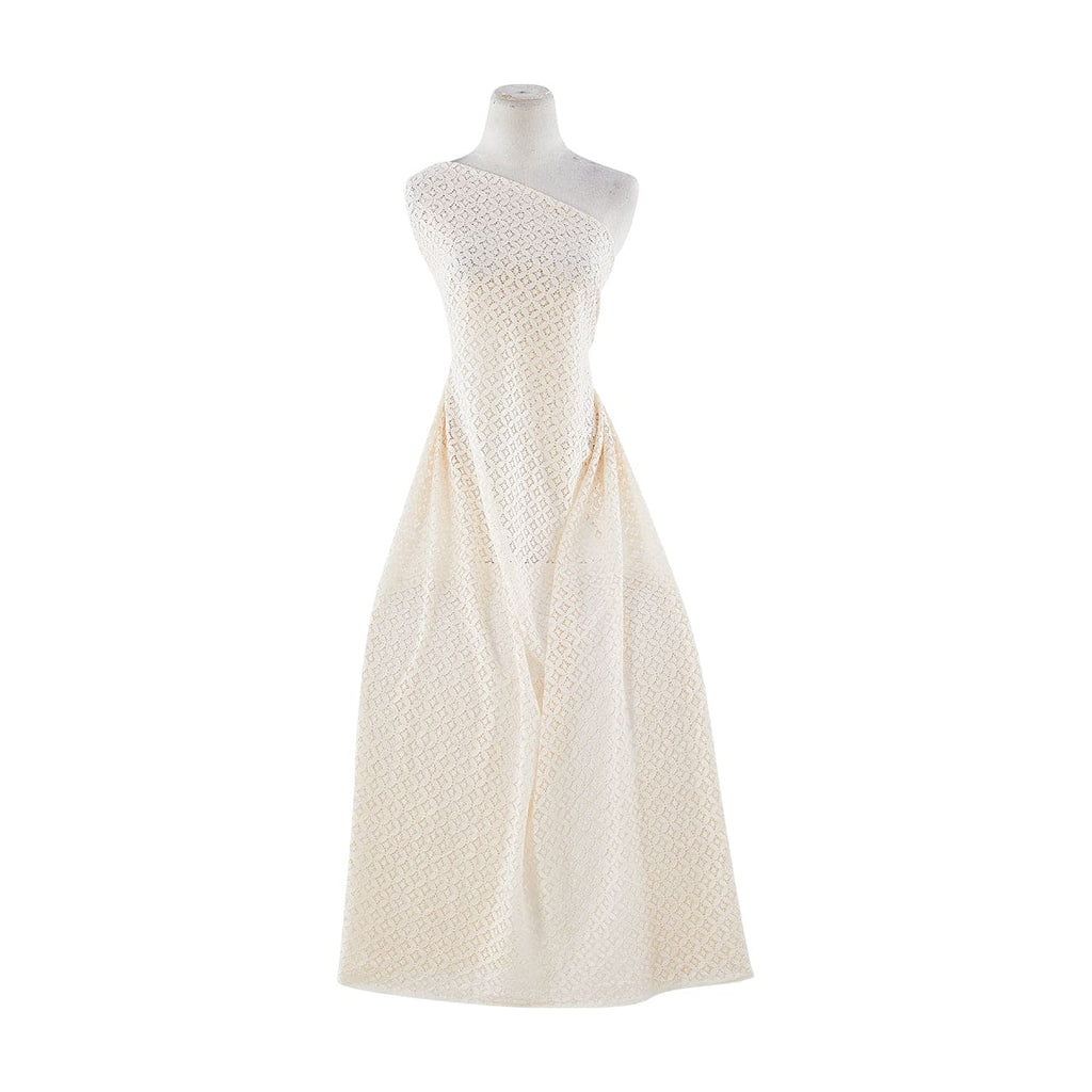 211 IVORY | 12875-3222 - "GEORGIE" COTTON NYLON LACE - Zelouf Fabrics