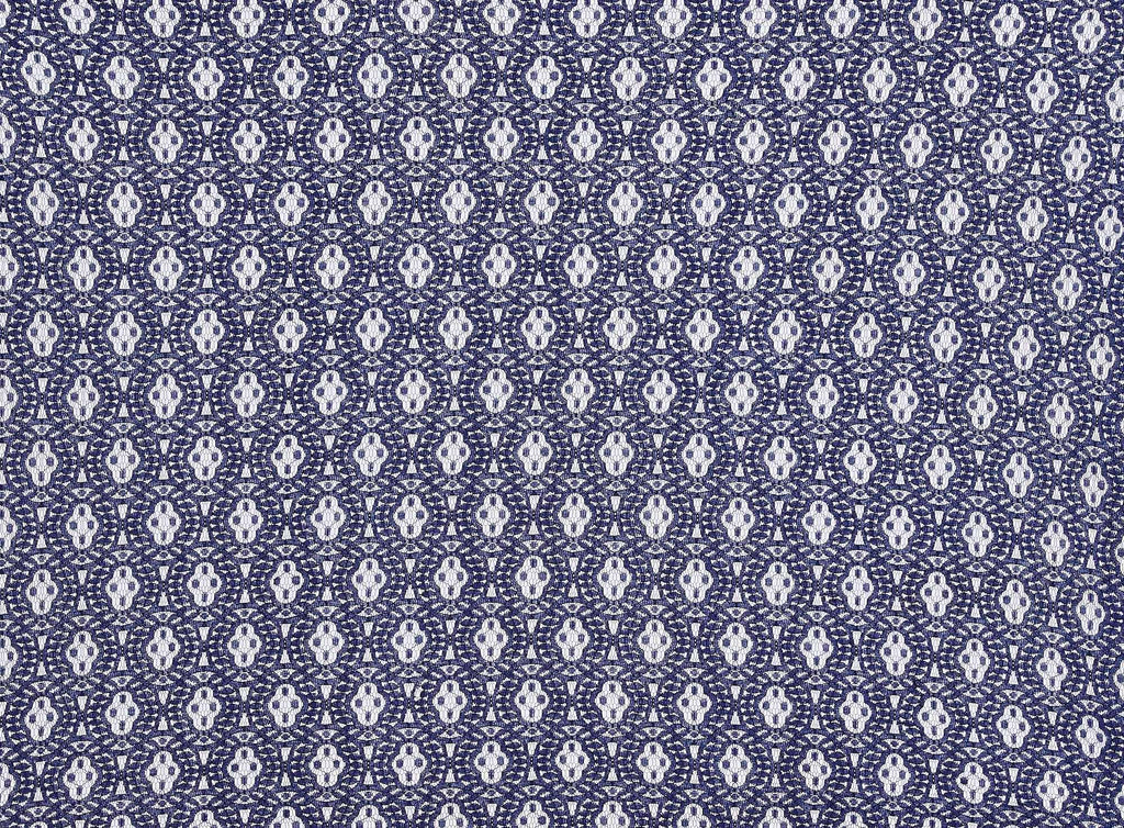494 NAVY | 12897-3222 - "SELMA" CORDED MEDALLION LACE - Zelouf Fabrics