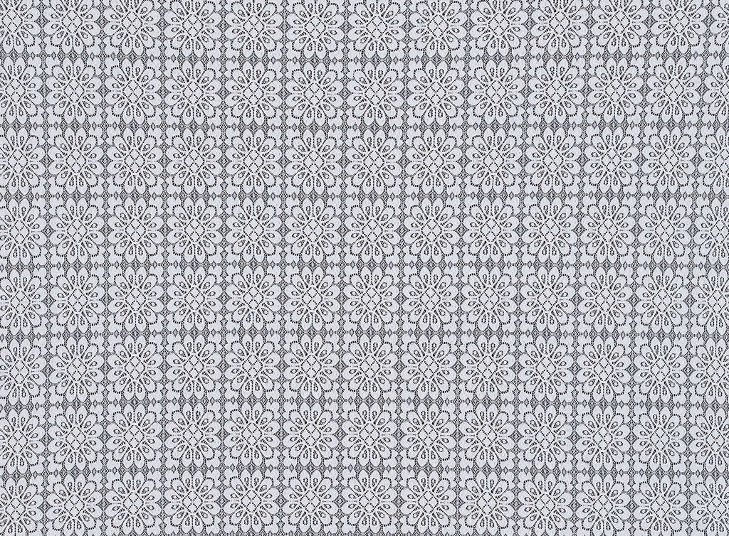 111 IVORY | 12918-4548 - "NORA" TWO TONE MEDALLION LACE - Zelouf Fabrics
