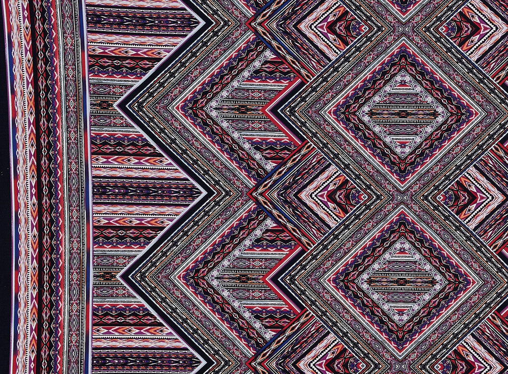 469 RED/ORCHID | 12937-1181 - PSYCHADELIC AZTEC PLACEMENT ON ITY - Zelouf Fabrics