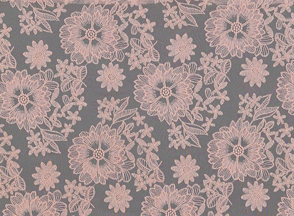 WENDY MIXED FLORAL EMBROIDERY ON MESH  | 12966-4073  - Zelouf Fabrics