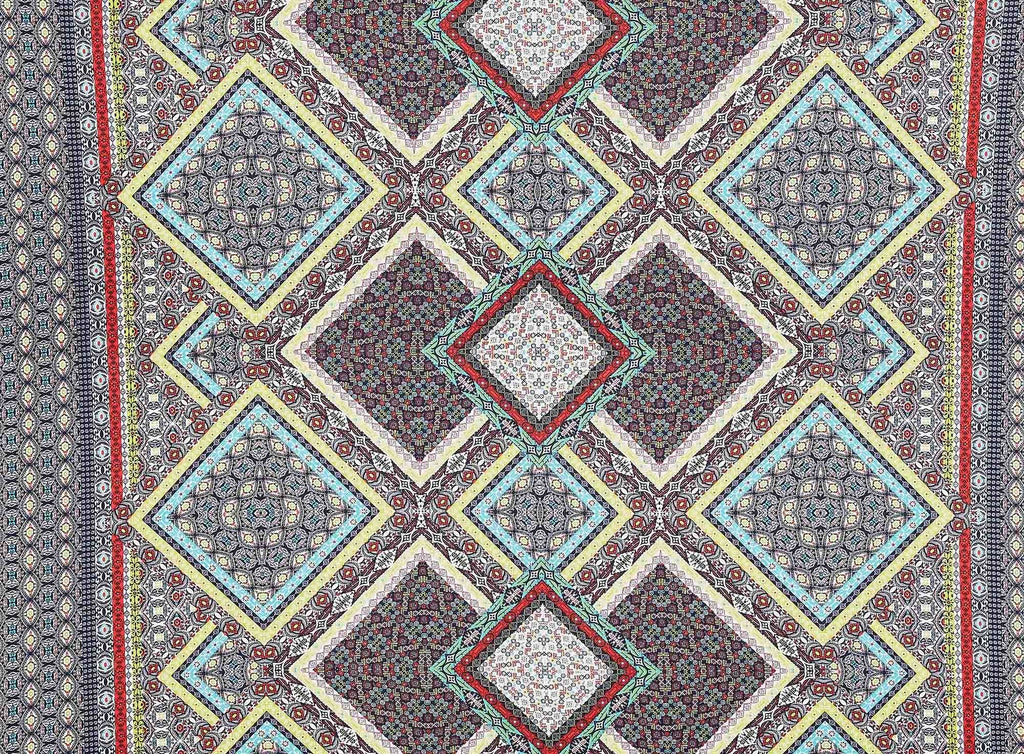 473 NAVY/CITRNE | 13179-1181 - "LARISSA" FLORAL PRINT ON ITY - Zelouf Fabrics