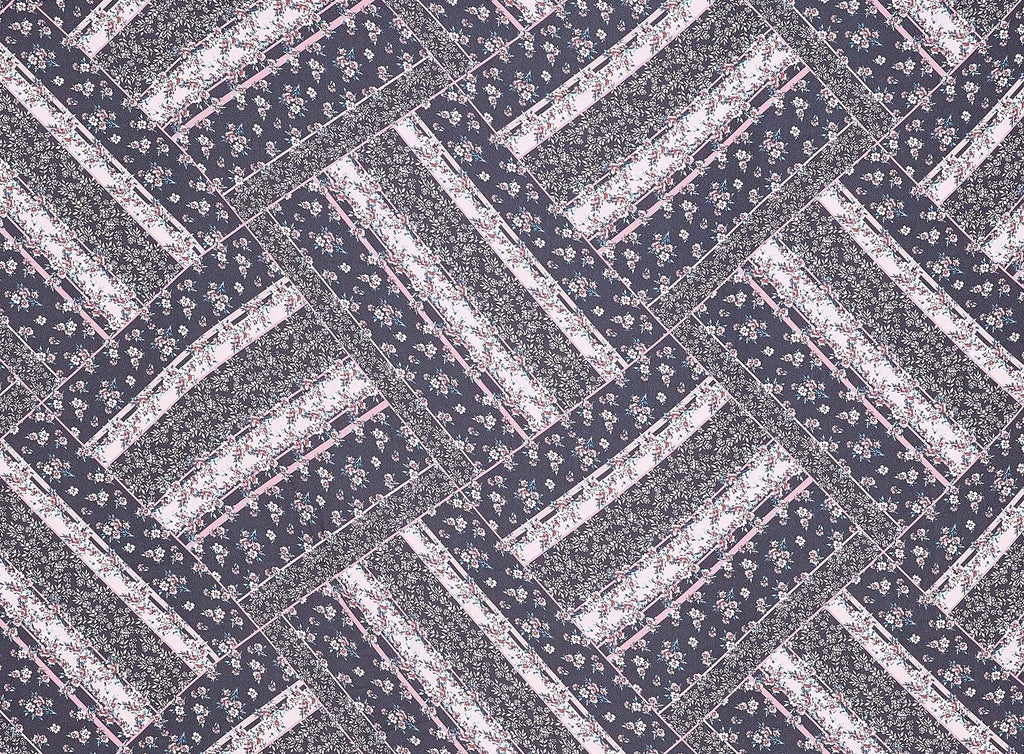 933 BLACK/BLUSH | 13328-4633DP - PRINTED WOOL DOBBY *DIGITAL SAMPLE* - Zelouf Fabrics