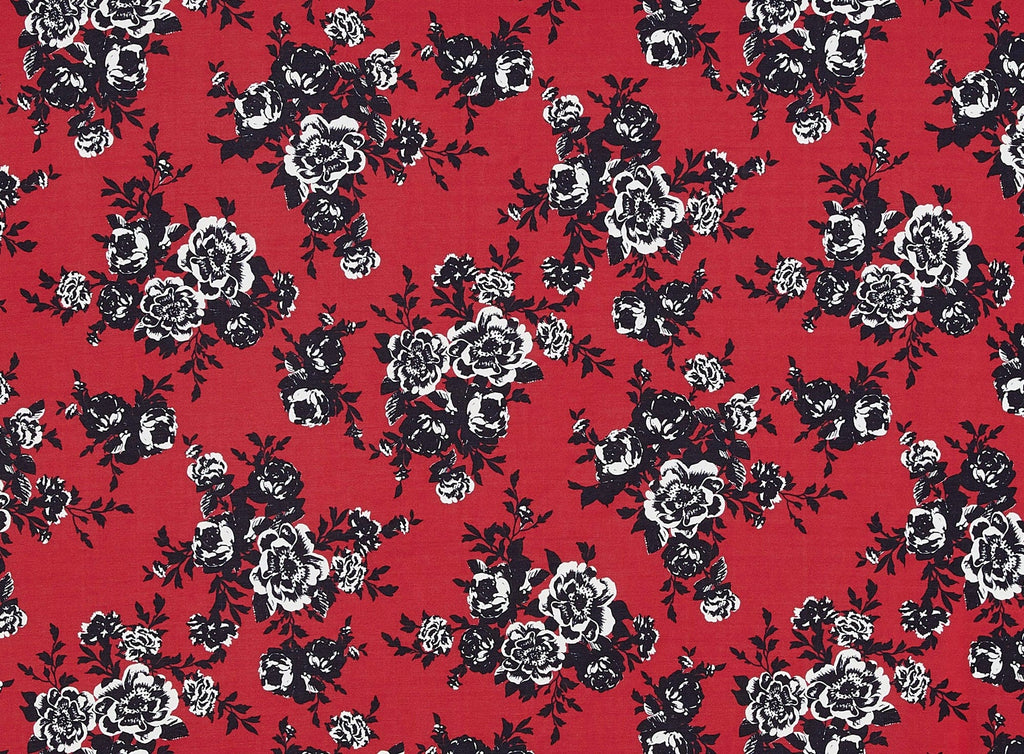 319 RED/BLACK | 13448-2308DP - PONTE DI ROMA *DIGITAL SAMPLE* - Zelouf Fabrics