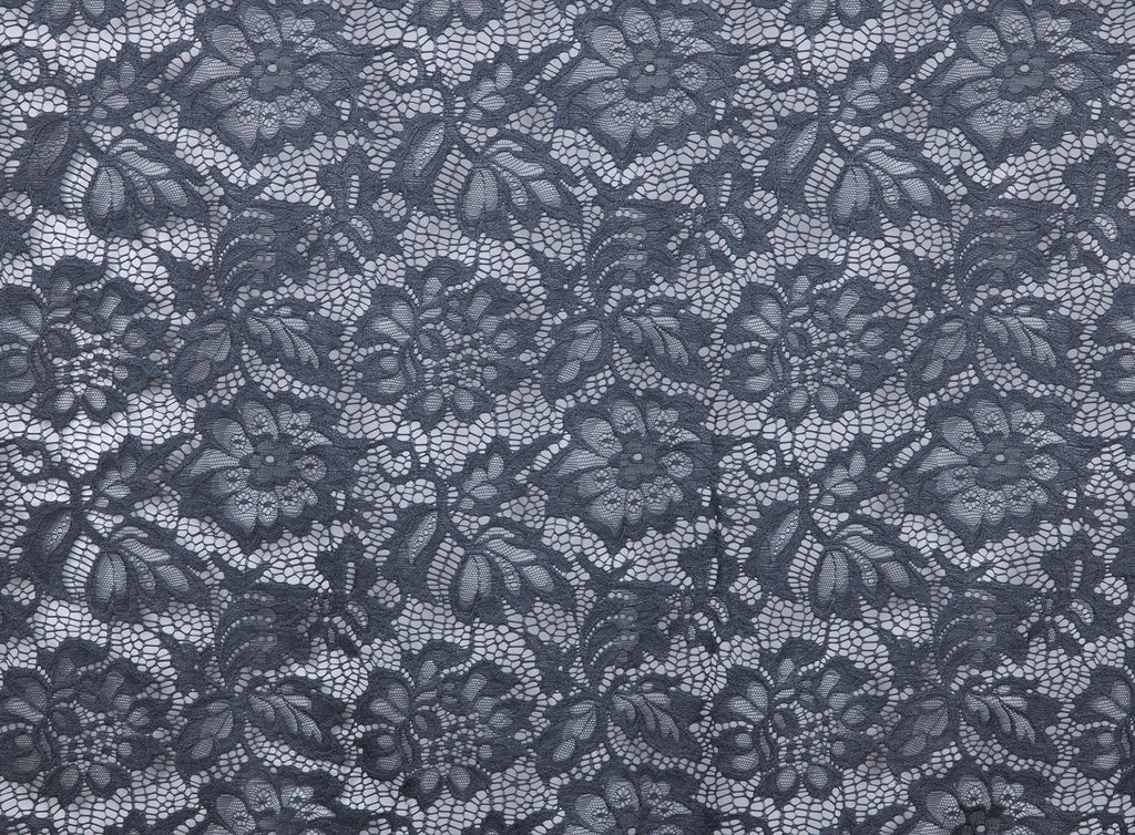 STEEL MYSTERY | 25134 - LEI FLOWER LACE - Zelouf Fabrics