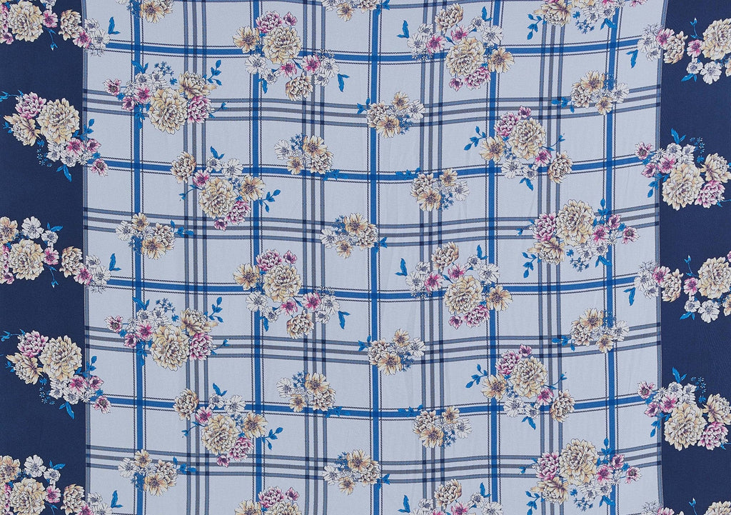 PEBBLE CREPE SOLID  | 13524-4521DP 454 BLUE/YELLOW - Zelouf Fabrics