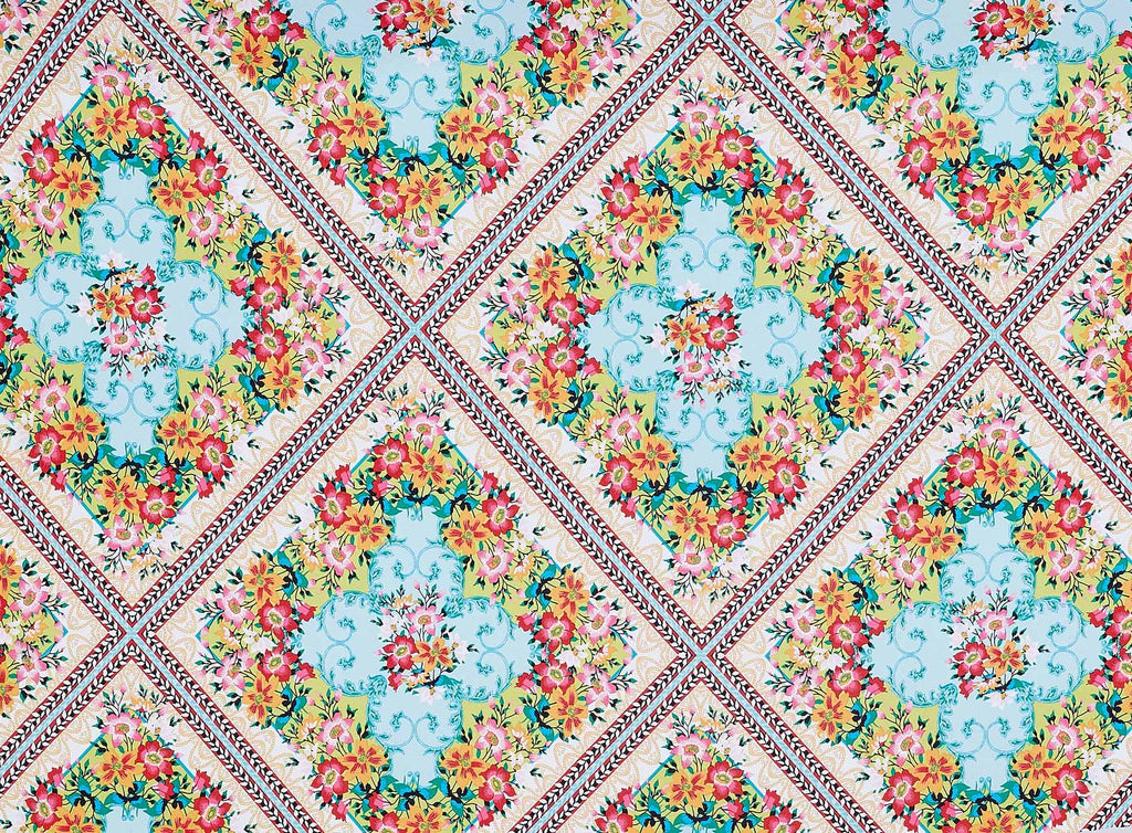 MINT/ROSE | 13552-1181 - PRINTED ITY - Zelouf Fabrics